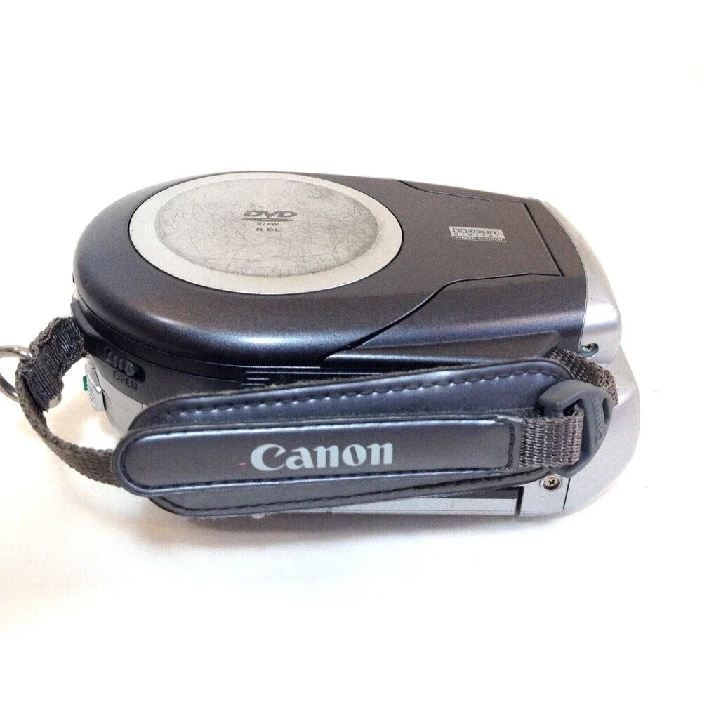 Canon DC220 Mini DVD Camcorder 35X Optical Zoom For Parts or Repair